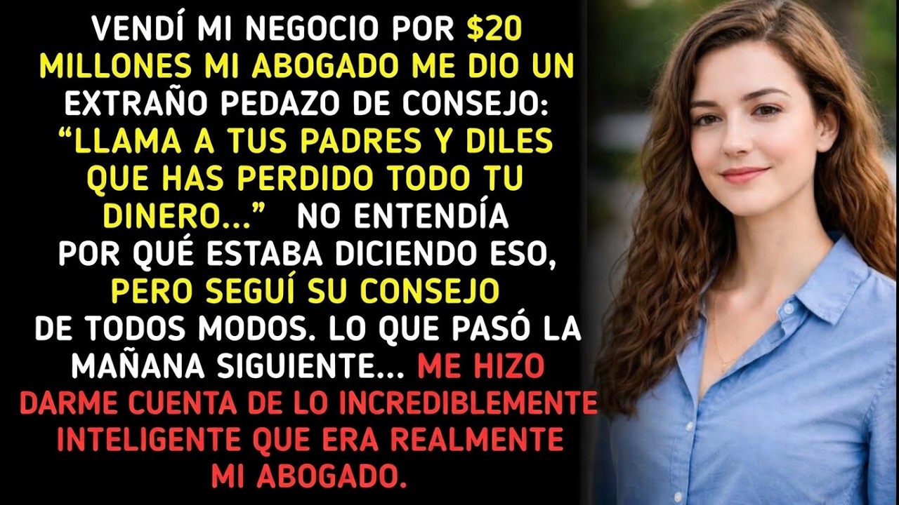 Mi Abogado Me Dijo Llamar a Mis Padres y Decir Que Perdí $20 Millones — Lo Que Sabía Cambió Todo...