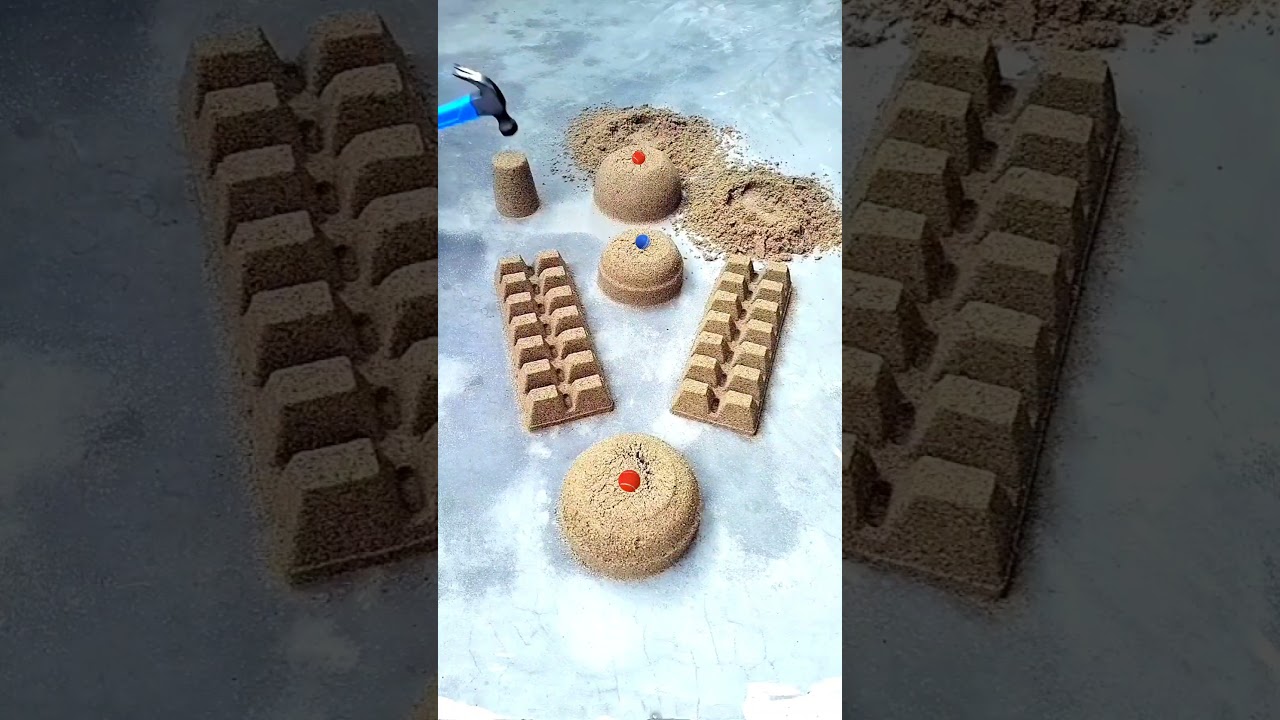 Reverse Satisfying Sand Cake Making ASMR #viral #shorts Youtube
