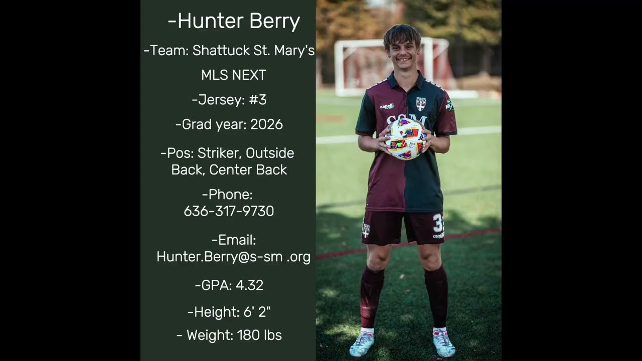 Hunter Berry - 2026 - MLS NEXT Striker Highlights Fall '25