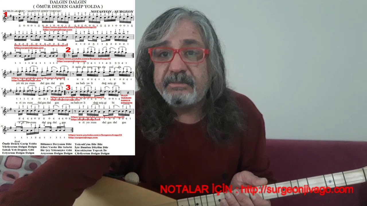 SOLFEJ AŞIK YOKSULİ DALGIN DALGIN ÖMÜR DENEN GARİP YOLDA KISA SAP BAĞLAMA EKLEYEN SURGEON