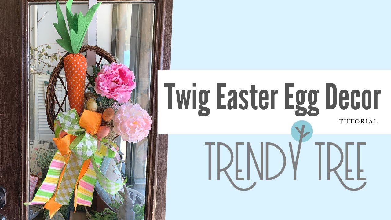 Twig Easter Egg Wall Decor Tutorial