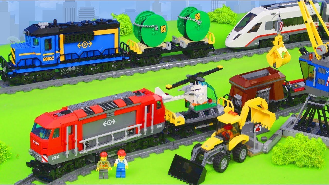 LEGO pociąg - film dla dzieci: Budynek dworca i pociąg - LEGO trains
