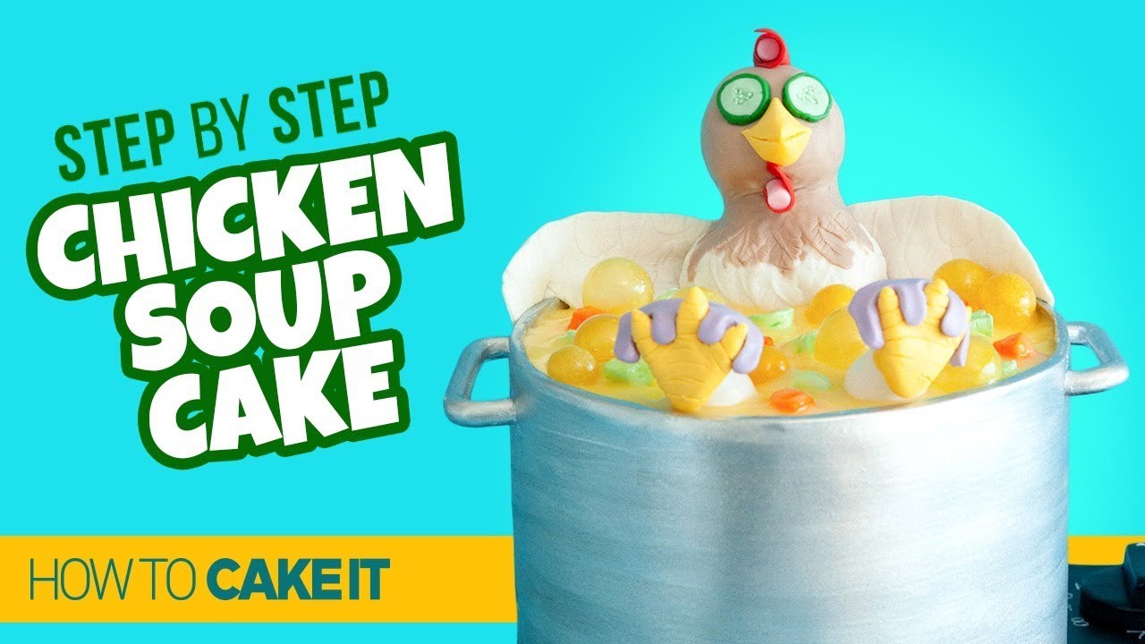 Cheeky Chicken Soup Cake by Cassie Garner | How to Cake It Step by Step