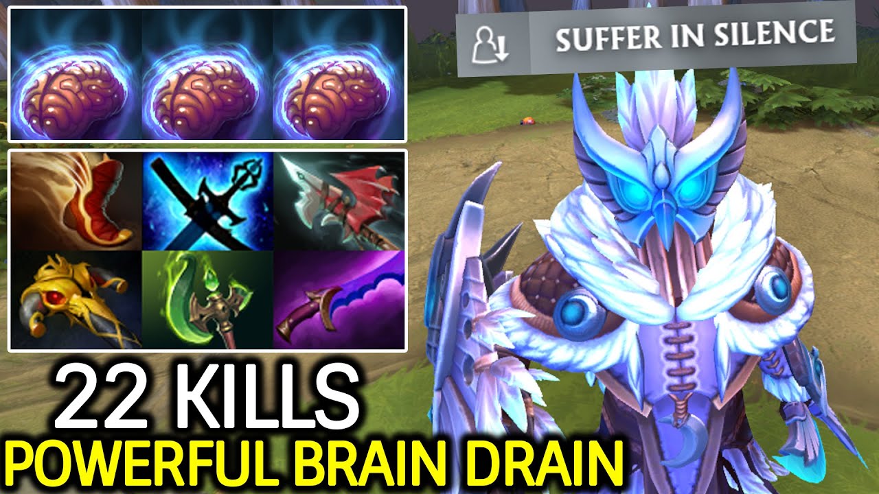 Silencer Raid Boss Mid &ndash; Мощный Brain Drain 22 убийства Dota 2