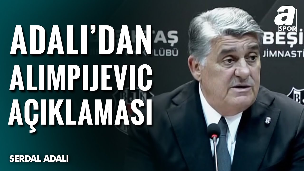 Beşiktaş Başkanı Serdal Adalı, Dusan Alimpijevic'in Sözleşmesinin 2 Yıl Uzatılacağını Açıkladı!