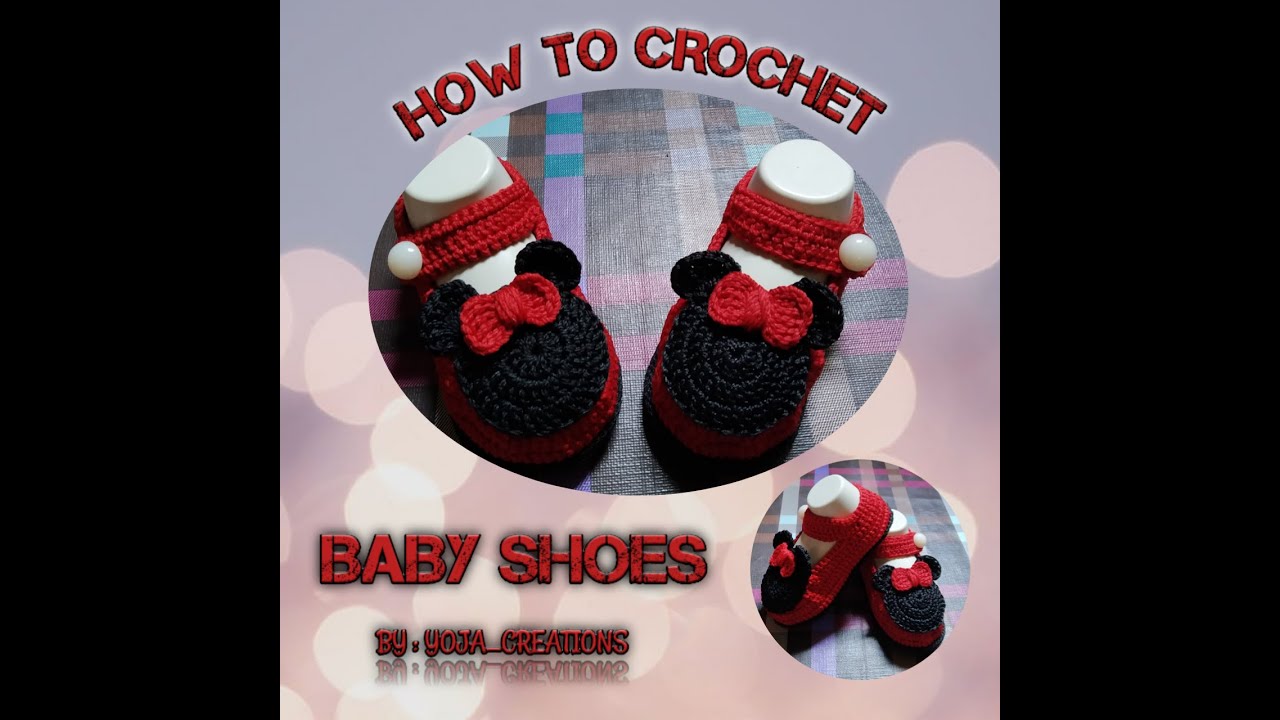 How to Crochet Baby Shoes || Mickey Shoes || Free Tutorial