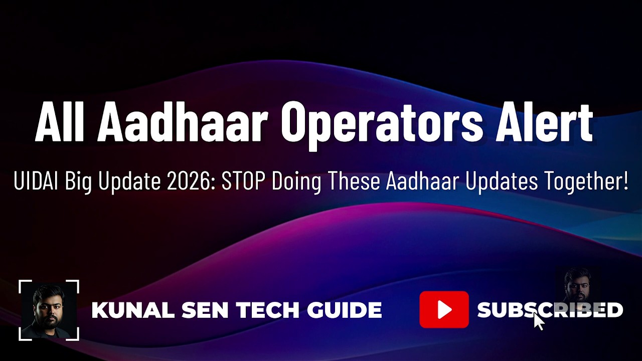 CSC Aadhaar UCL Update Rule 2026: Address, Mobile, Name, DOB, Gender Combination Update Restriction