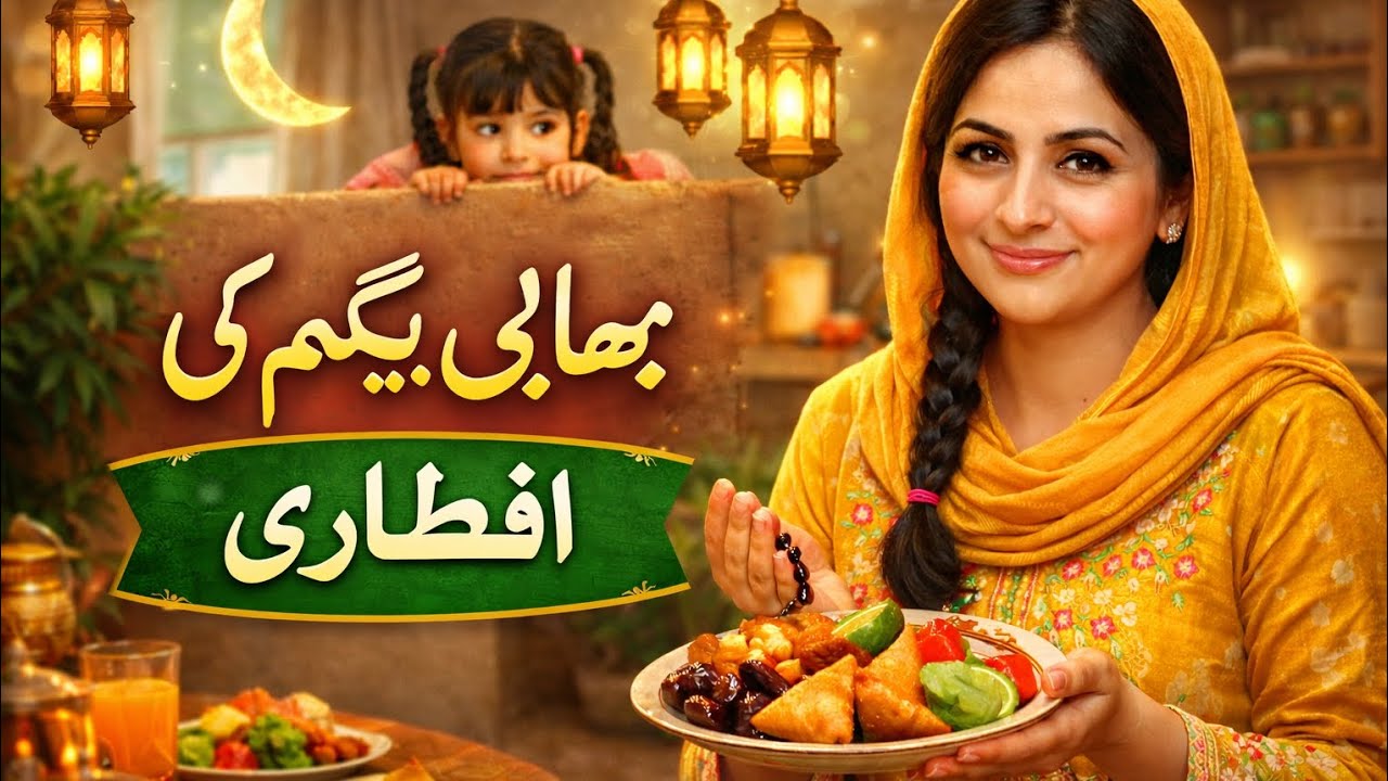 بھابی بیگم کی افطاری | گاؤں کی خوبصورت رنگین کچن میں افطار | اسلامی تھیم ویڈیو