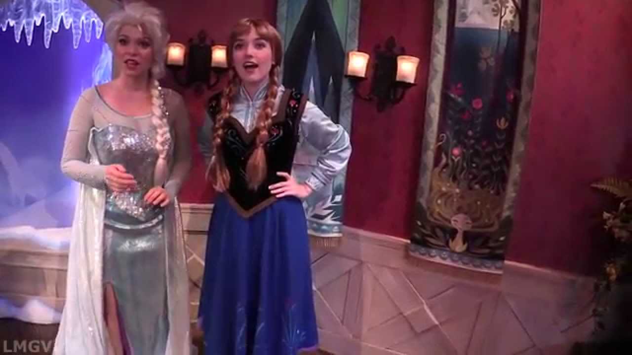 Disneyland Anna and Elsa Meet and Greet 1080p October 19, 2014