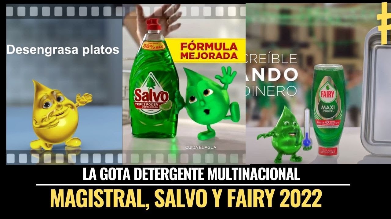 FAIRY, SALVO y MAGISTRAL - Gota detergente multinacional (Publicidades 2022)