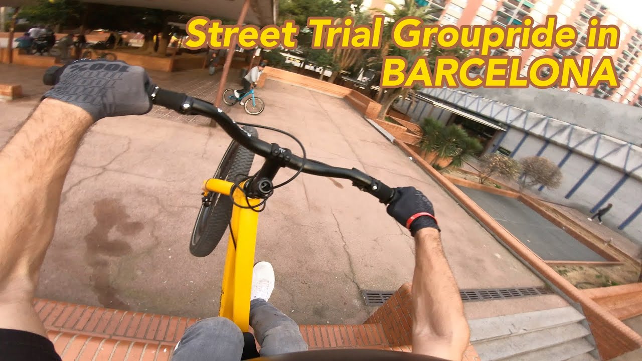 Street Trial Groupride in Barcelona // POVIDEO #09