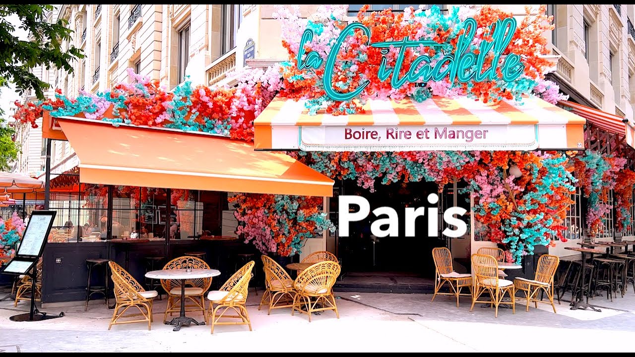 Paris France - HDR walking in Paris - A walk in Paris ( 1:30 hours ) - 4K HDR 60 fps