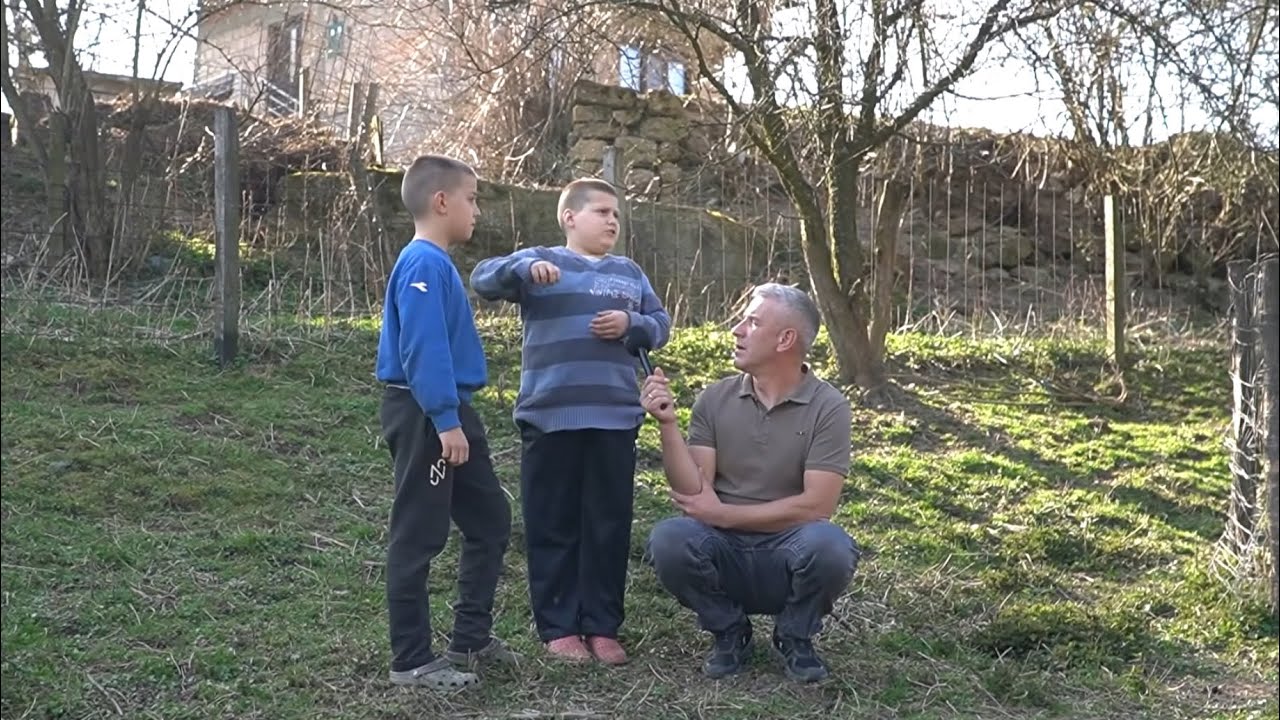 UJUTRO PRIJE ŠKOLE POMOGNEMO TATI NAHRANITI OVCE 