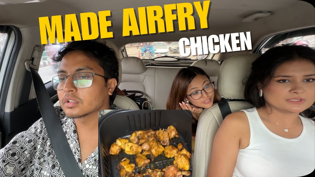 Made Airfry chicken, but thikai matra bhayo !!!