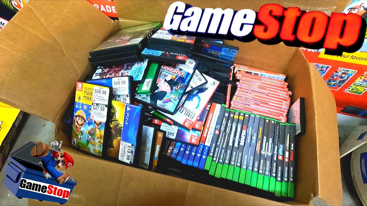 Box FULL of Games! GameStop Dumpster Dive #117
