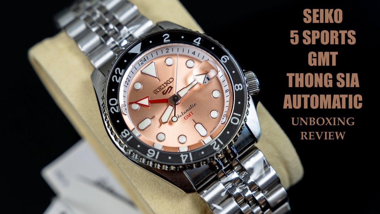 Seiko 5 Sports GMT Thong Sia Limited Edition Automatic SSK043K1 Watch | Review Valjoux Relogios