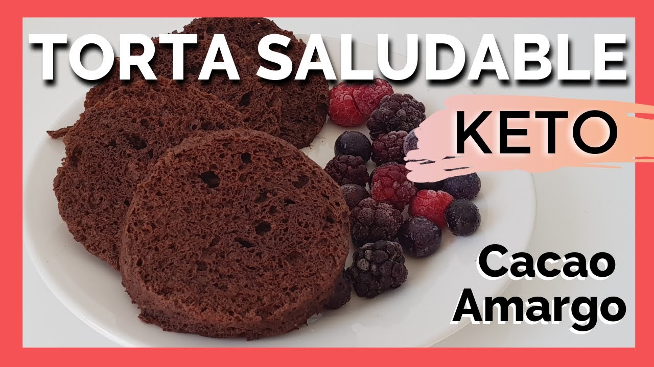 🎂 BIZCOCHO DE CHOCOLATE SALUDABLE - SIN AZÚCAR y SIN HARINA [KETO] Sin horno- Sin Gluten- CACAO