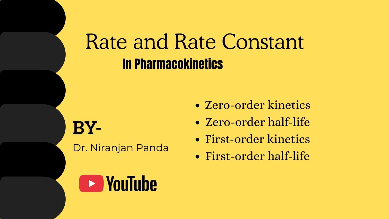 Rate and Rate Constant in Pharmacokinetics