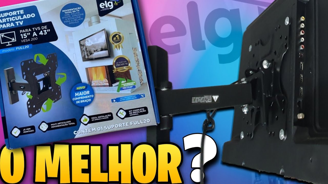 O Melhor Suporte Articulado para TV – Unboxing, Review e Instalação