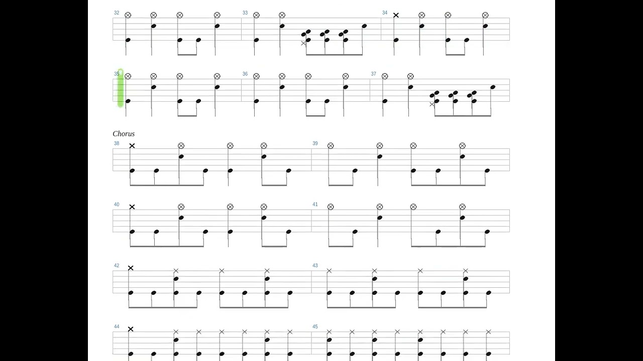 Floyd the Barber + Nirvana + Drums only + Drum tab