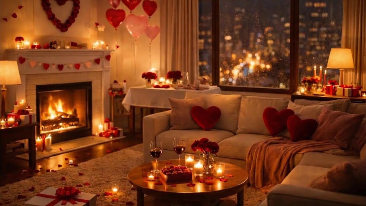 Romantic Jazz Night ☕🌹 | Cozy Lounge Music Live