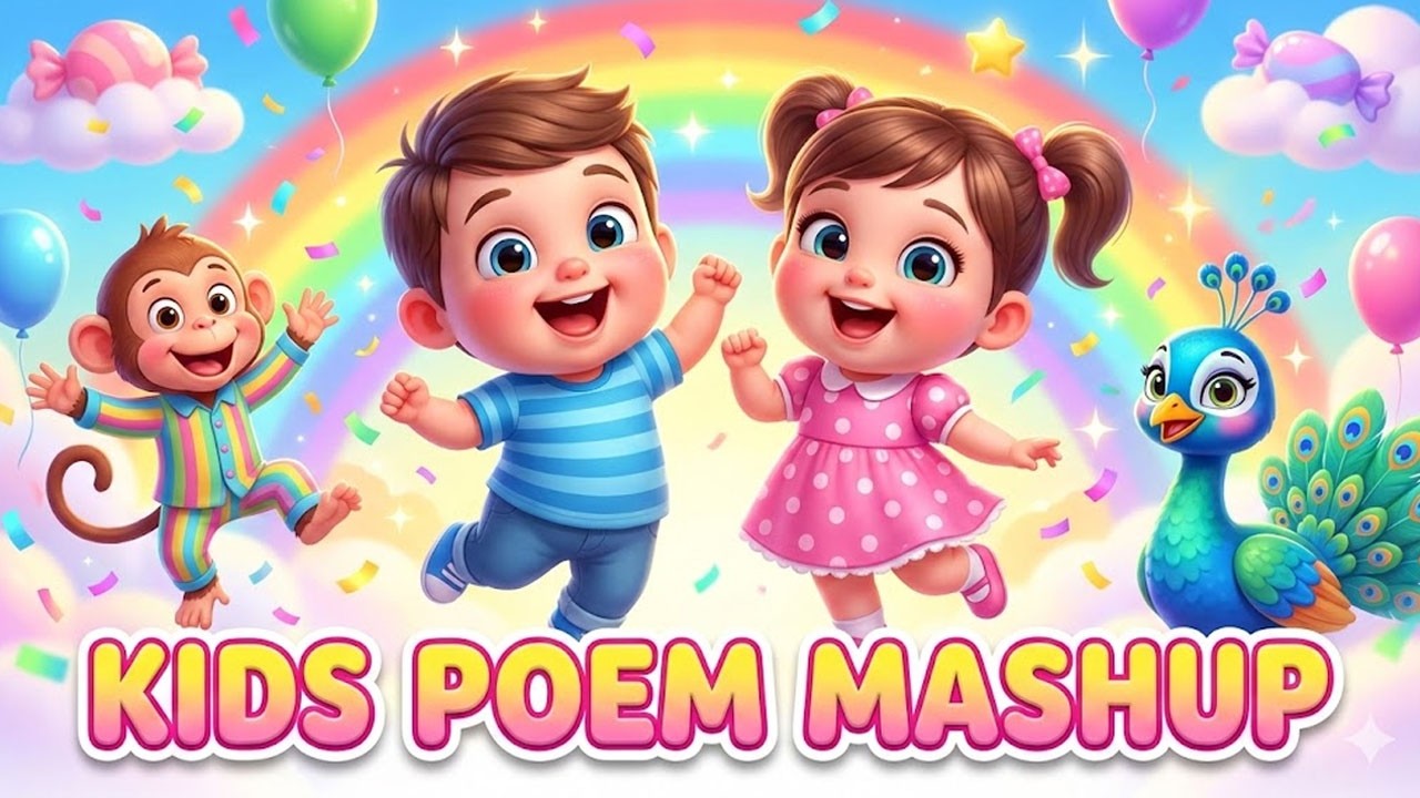 Top 10 Hindi Nursery Rhymes Mashup  | Kids Songs Collection 2026 | #kidsentertainment #poem