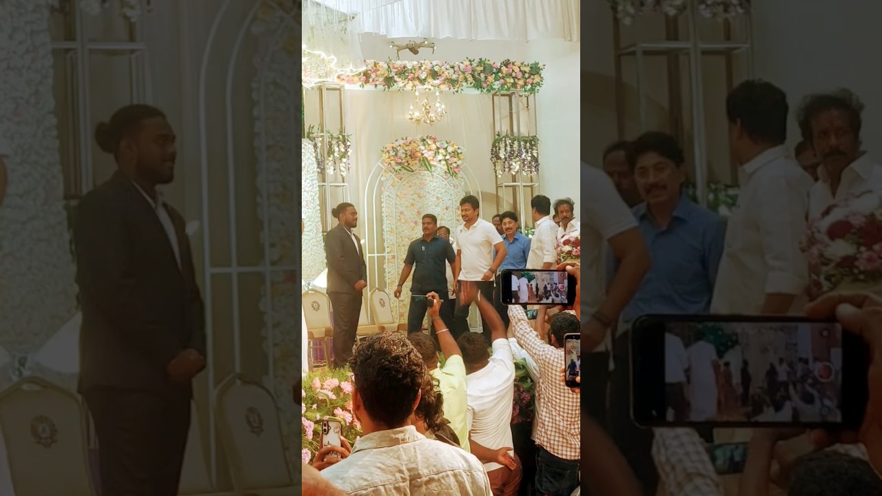 dmk udhayanidhi stalin & mr dhayanidhimaran in marriage function #dmk #udhayanidhi #dhayanidhimaran