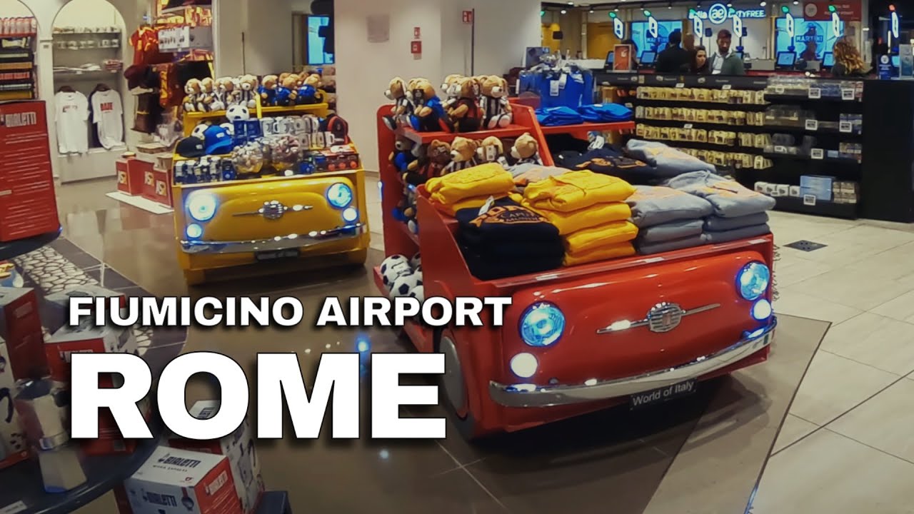 Rome, Italy 🇮🇹 • Fiumicino Airport • A Walk From Train Station To T1 •
