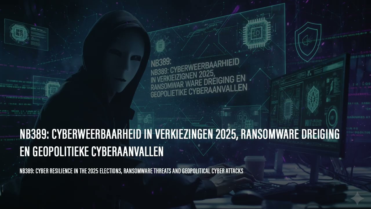 NB389: Cyberweerbaarheid in verkiezingen 2025, ransomware dreiging en geopolitieke cyberaanvallen