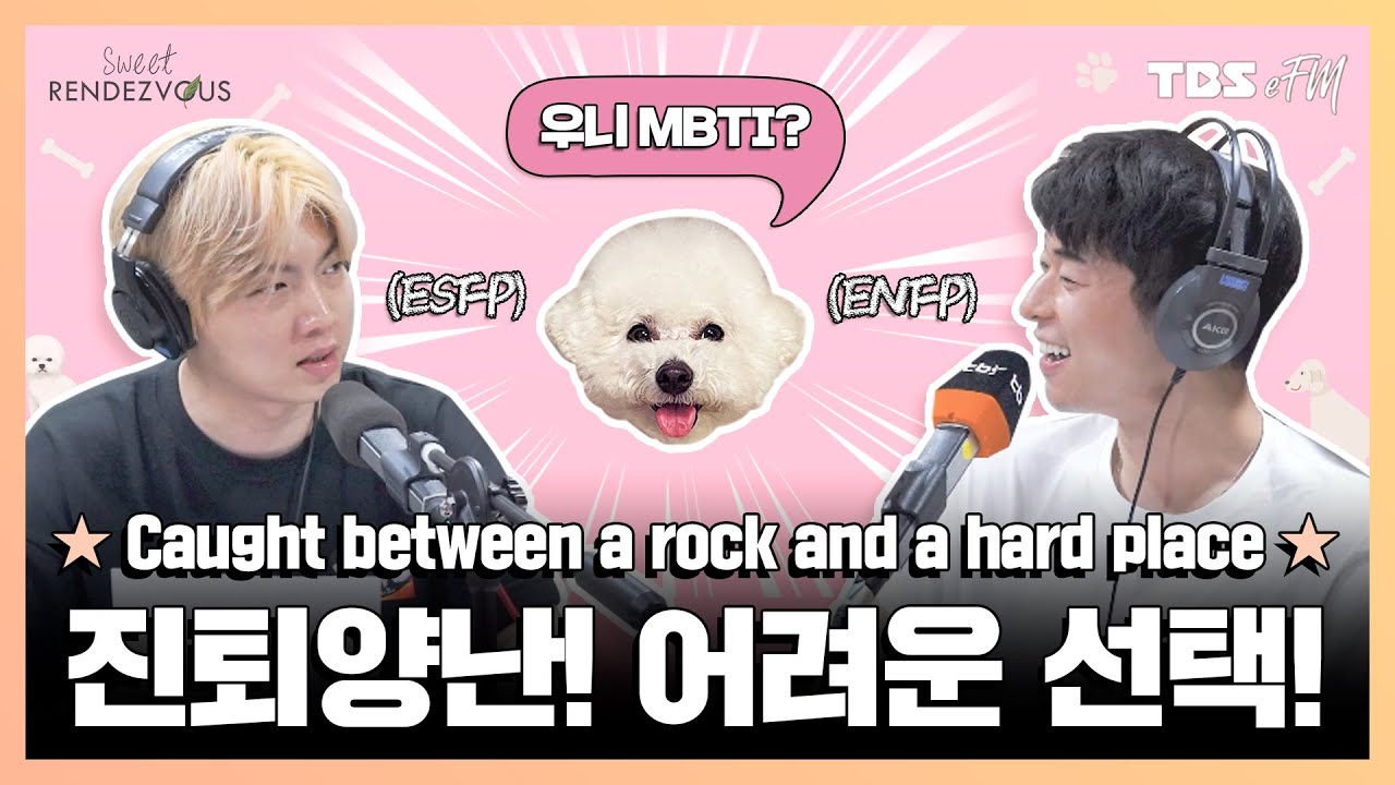 [Sweet Rendezvous] 이주의 영어 한마디! / Caught between a rock and a hard place : 진퇴양난! 어려운 선택🤦‍♂️│TBS eFM