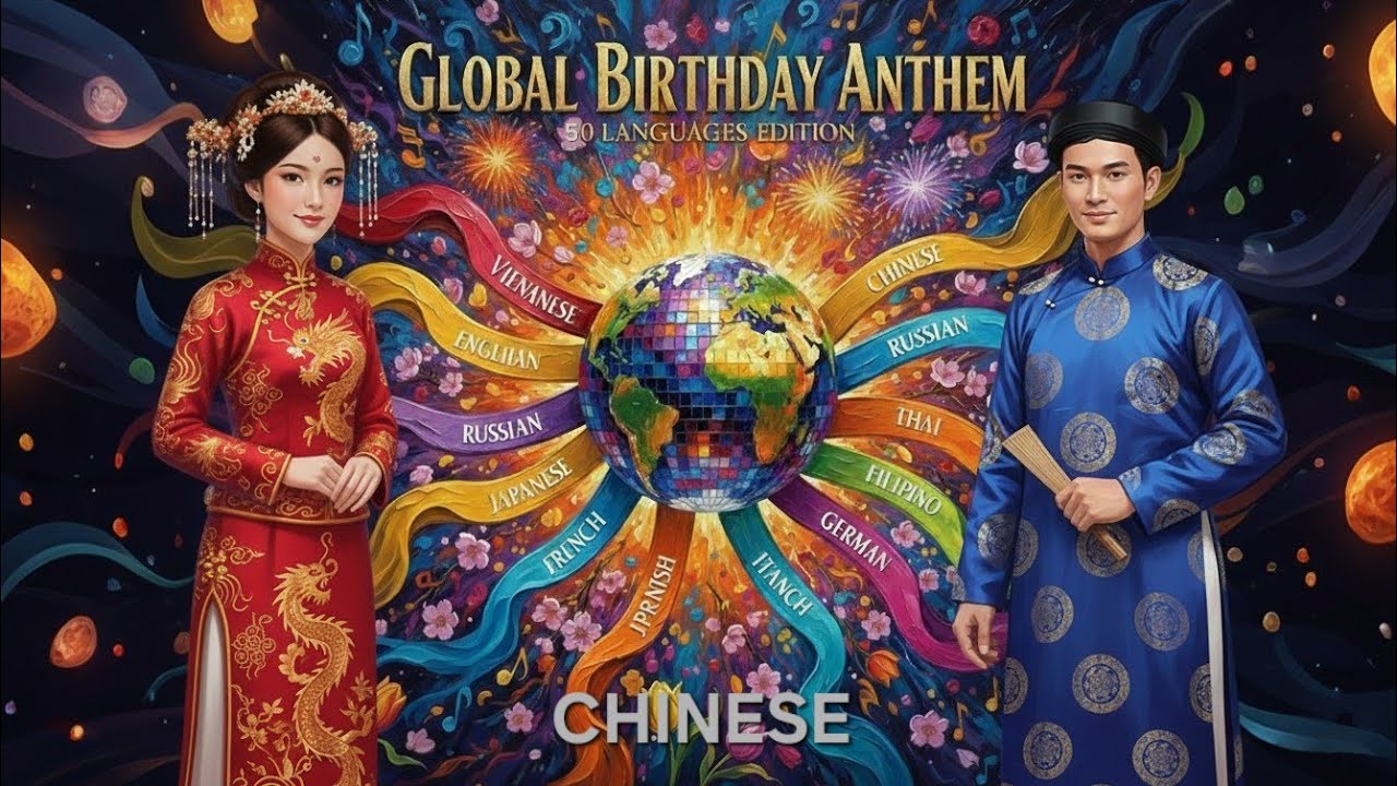 Global Birthday Anthem 2026 | New Happy Birthday (50+ Languages) Chinese / 生日快乐​