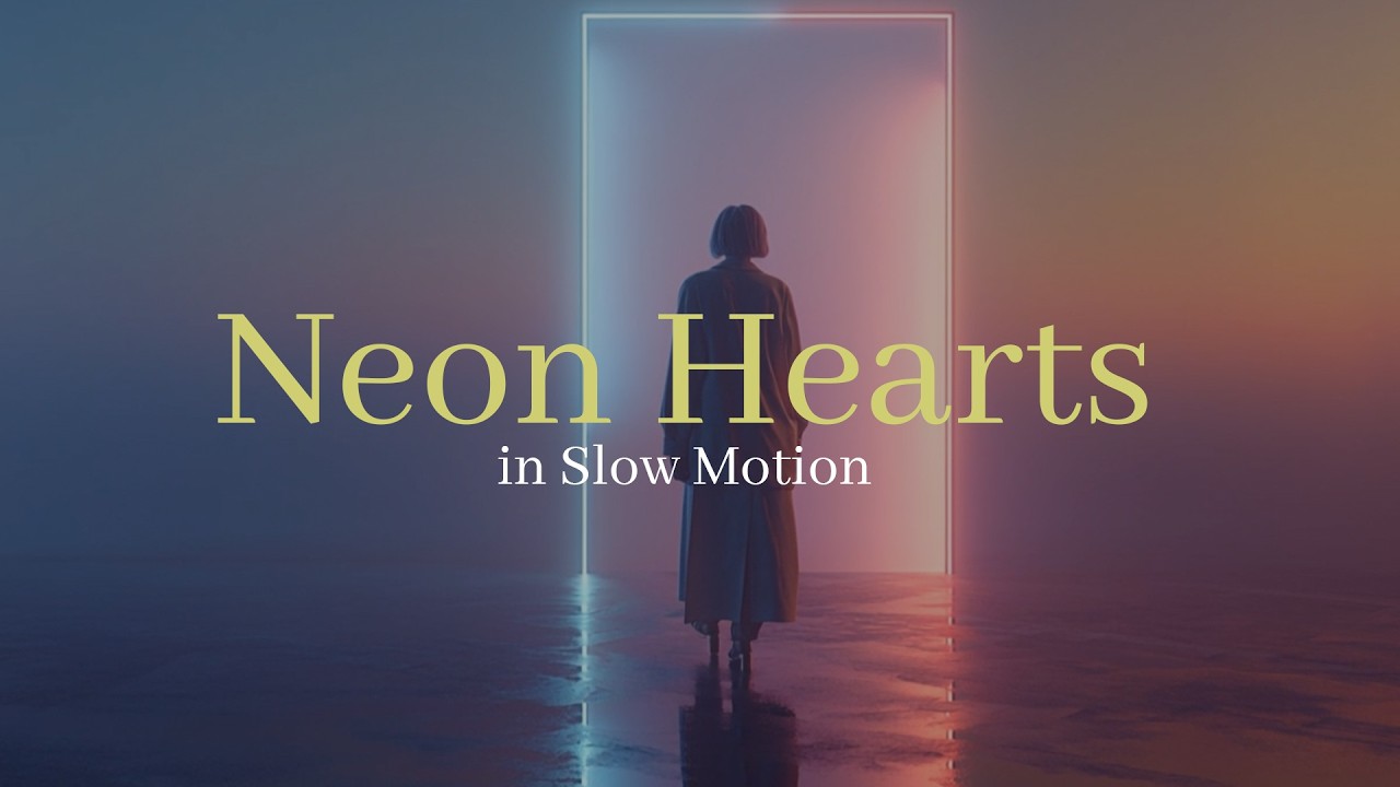 Neon Hearts in Slow Motion — Synthwave Cinematic Music for Work | Petal & Steel