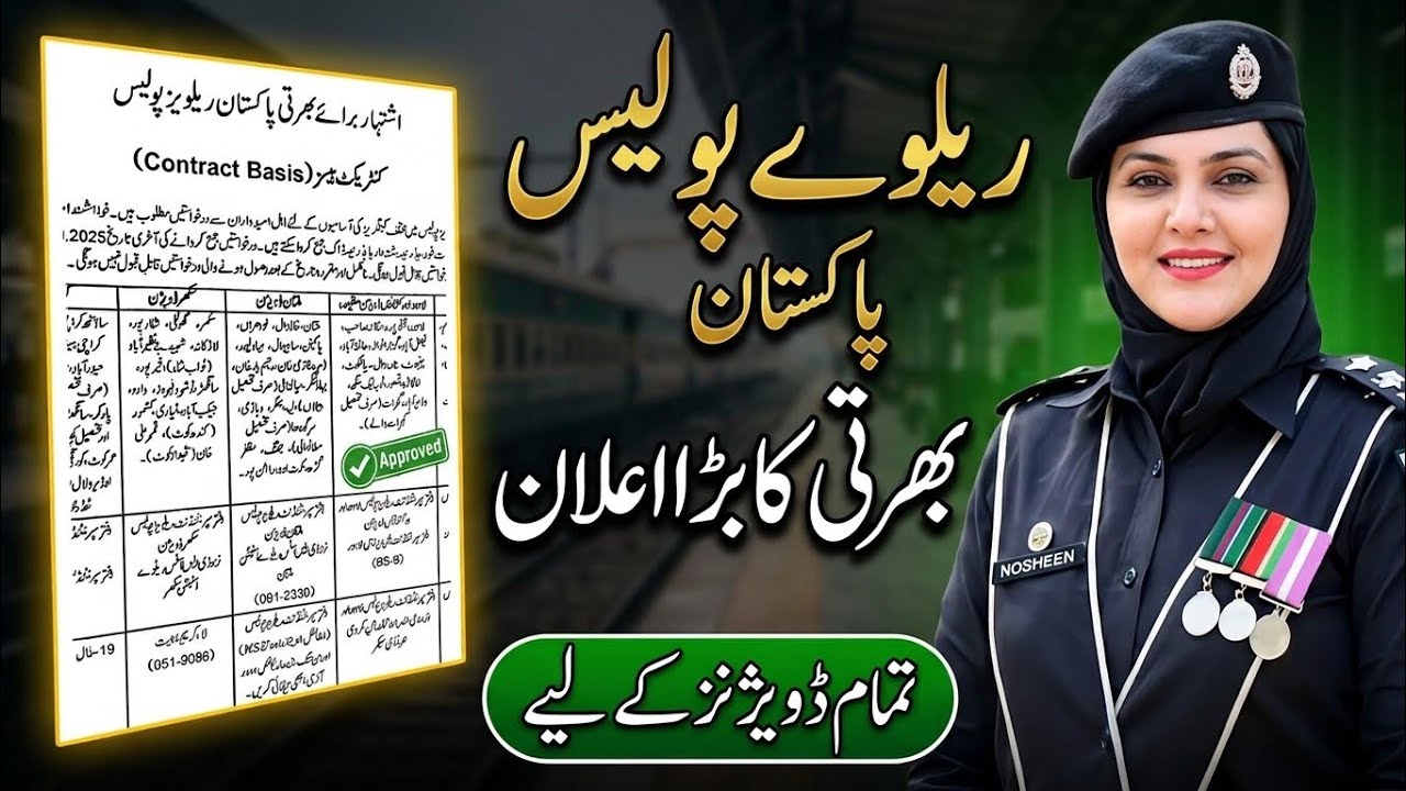 Railway Police Jobs 2026 | New Govt Jobs in Pakistan | Apply Now