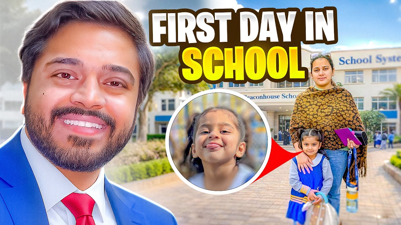 FIRST DAY OF SCHOOL 🥹😍 Shehzeen ko wellcome Kiya🥹❤️|| Beconhouse school🏫