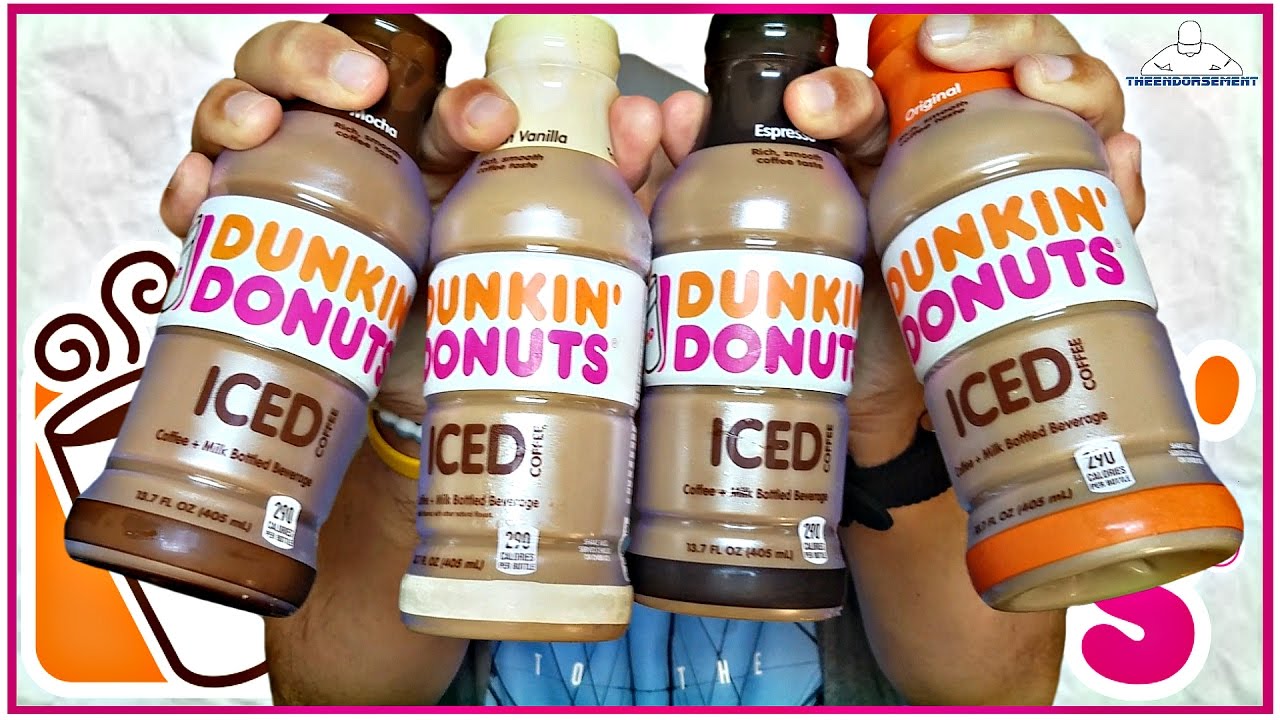 DUNKIN DONUTS&reg; | BOTTLED ICED COFFEE REVIEW | ALL 4 NEW FLAVORS