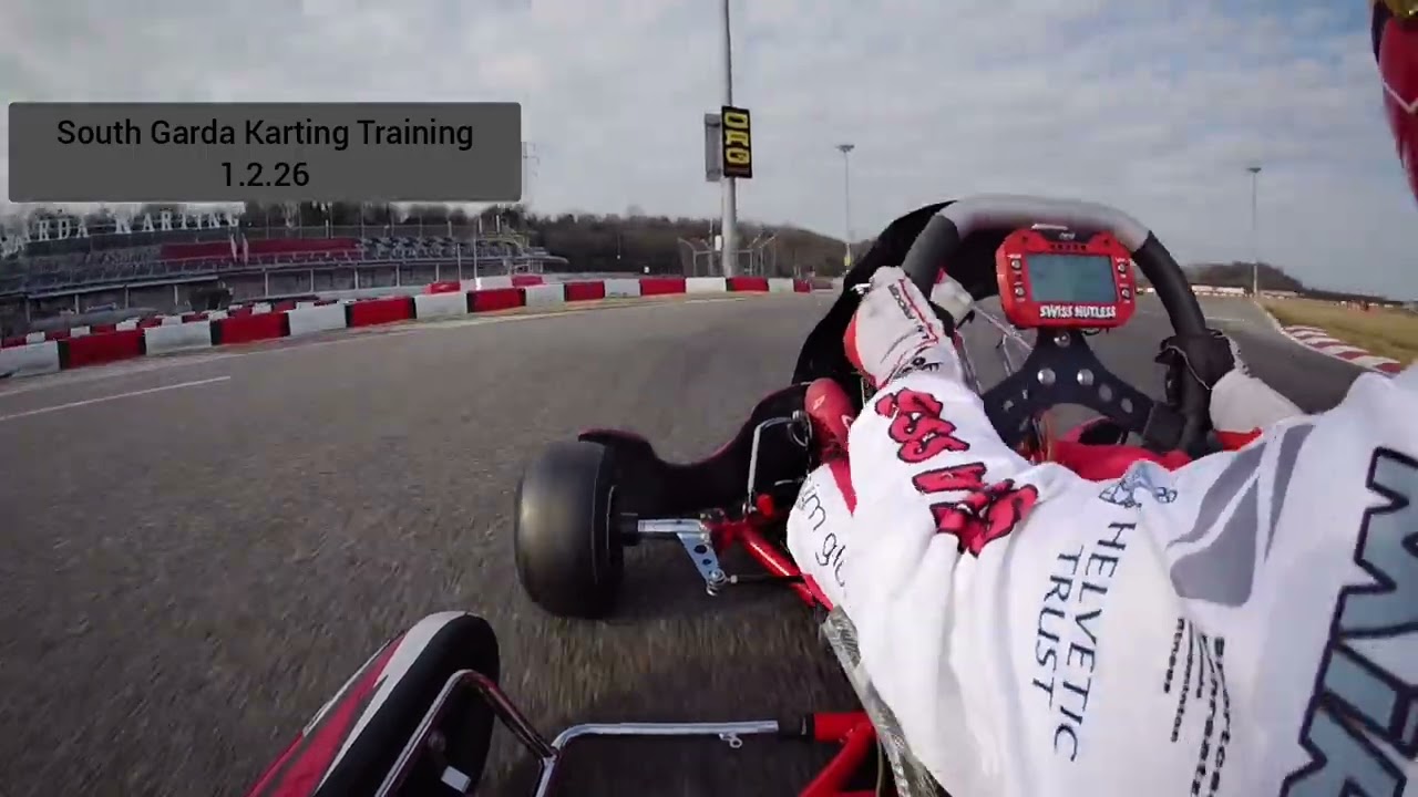 South Garda Karting Training 1.2.26 Dilan Roman Fricker Swiss Hutless 