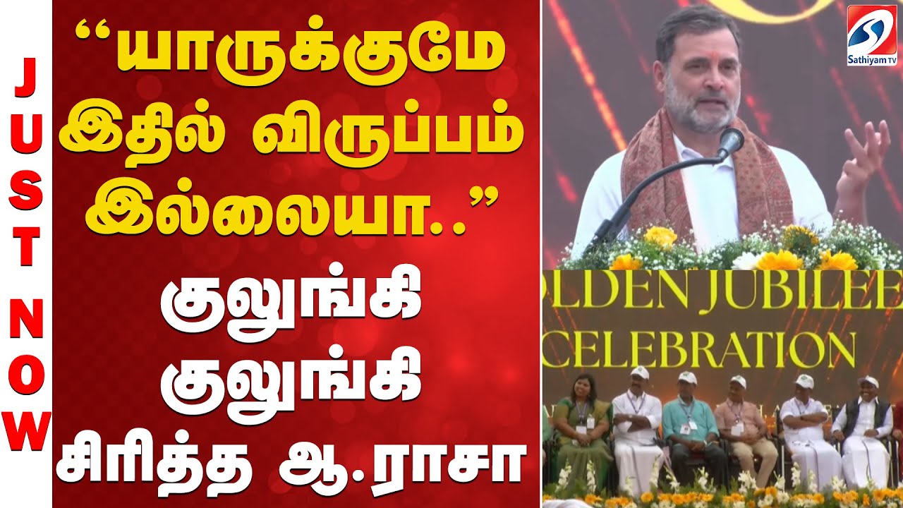 ''யாருக்குமே இதில் விருப்பம் இல்லையா..'' குலுங்கி குலுங்கி சிரித்த ஆ.ராசா