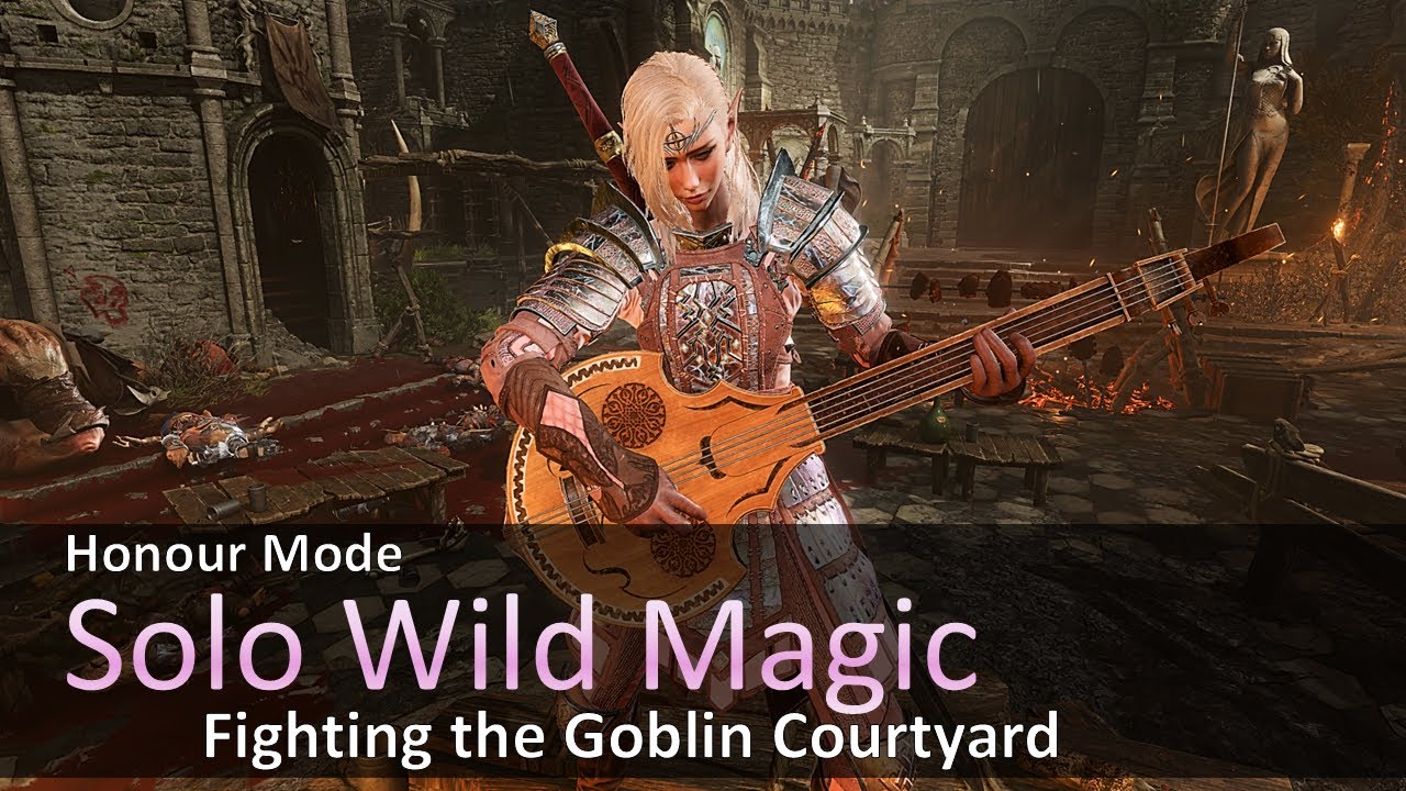Solo Wild Magic - Fighting the ENTIRE Goblin Courtyard | Honour Mode
