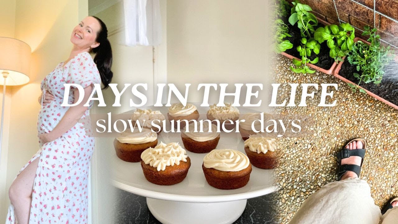 DAYS IN THE LIFE | gardening, baking banana cupcakes & diy shower cleaner