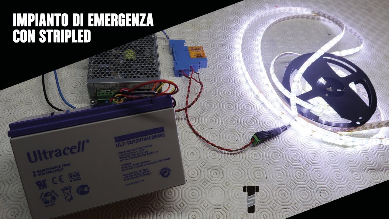 Come fare un impianto di emergenza con striscie led