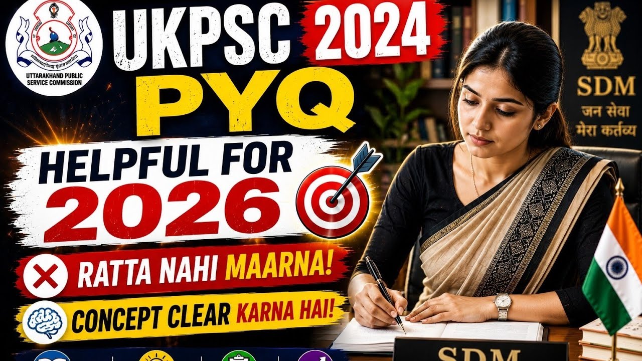 🔥 UKPSC 2024 PYQ | Ratta Nahi, Concept Aise Clear Karo Ki Kabhi Na Bhoole ☠️  #ukpsc #uksssc 