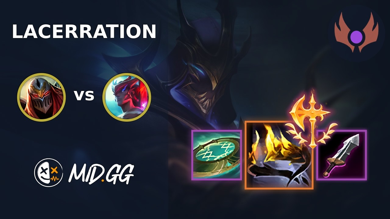 MID.GG: [ Lacerration ] Zed MID vs Yone | NA MASTER | LOL Season 2026