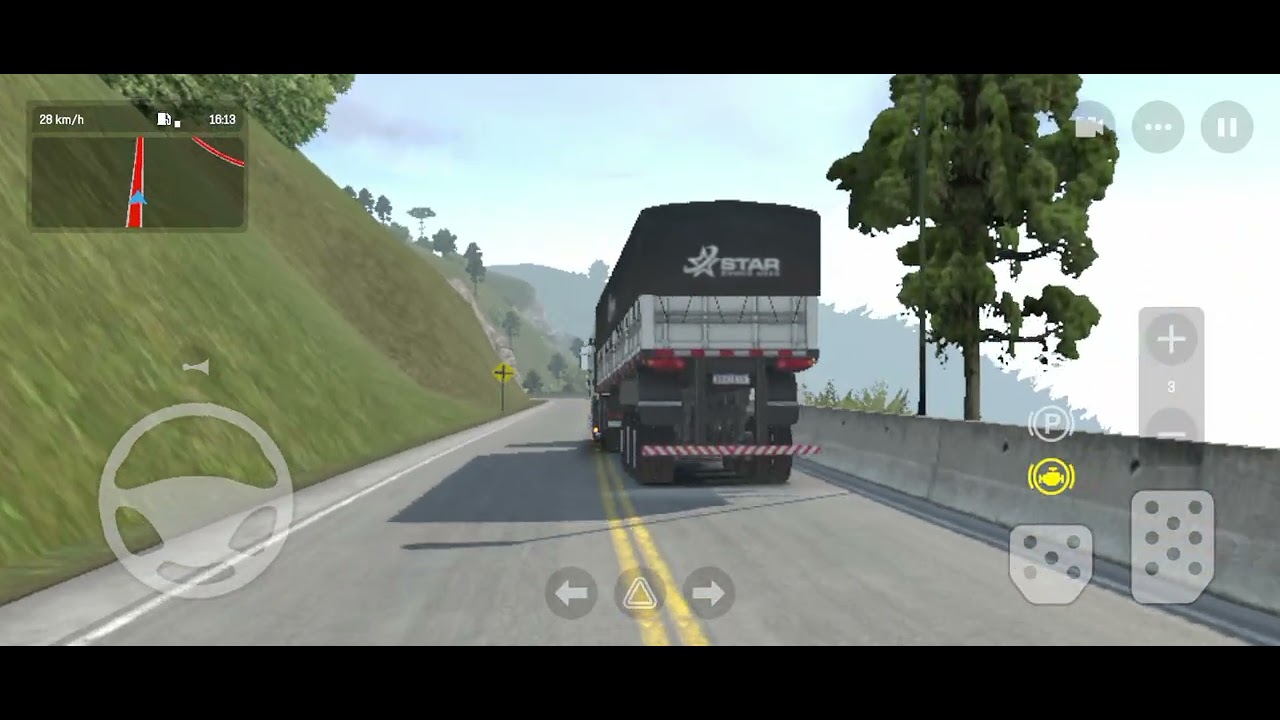 Descendo a serra com a muie só com o freio motor pt1