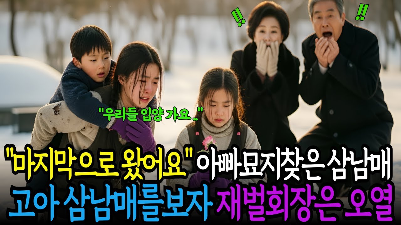 입양 가는 전날 아빠 무덤에서 기적적으로 만난 할아버지 그리고 예상치 못한 반전 | 시니어사연 | 노후사연 | 감동사연 | 사연라디오 | 오디오북 | 세월사연 |