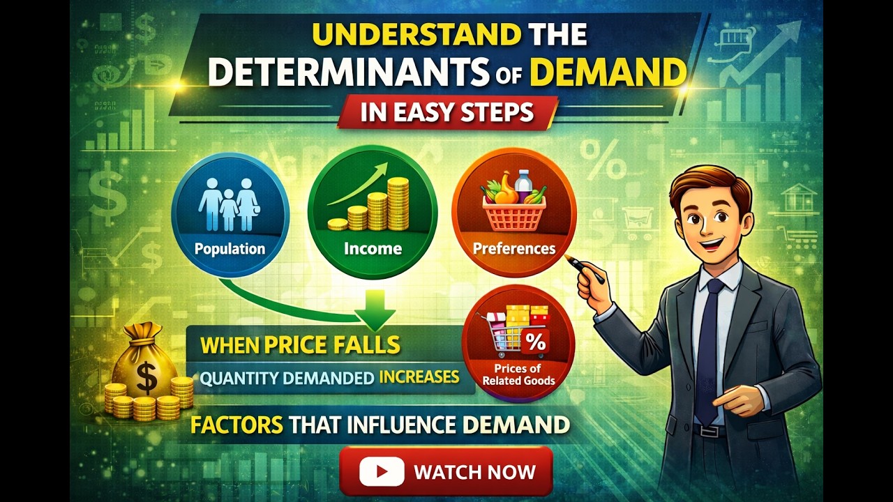 Determinants of Demand Explained in Simple Terms | Factors Affecting Demand in Economics