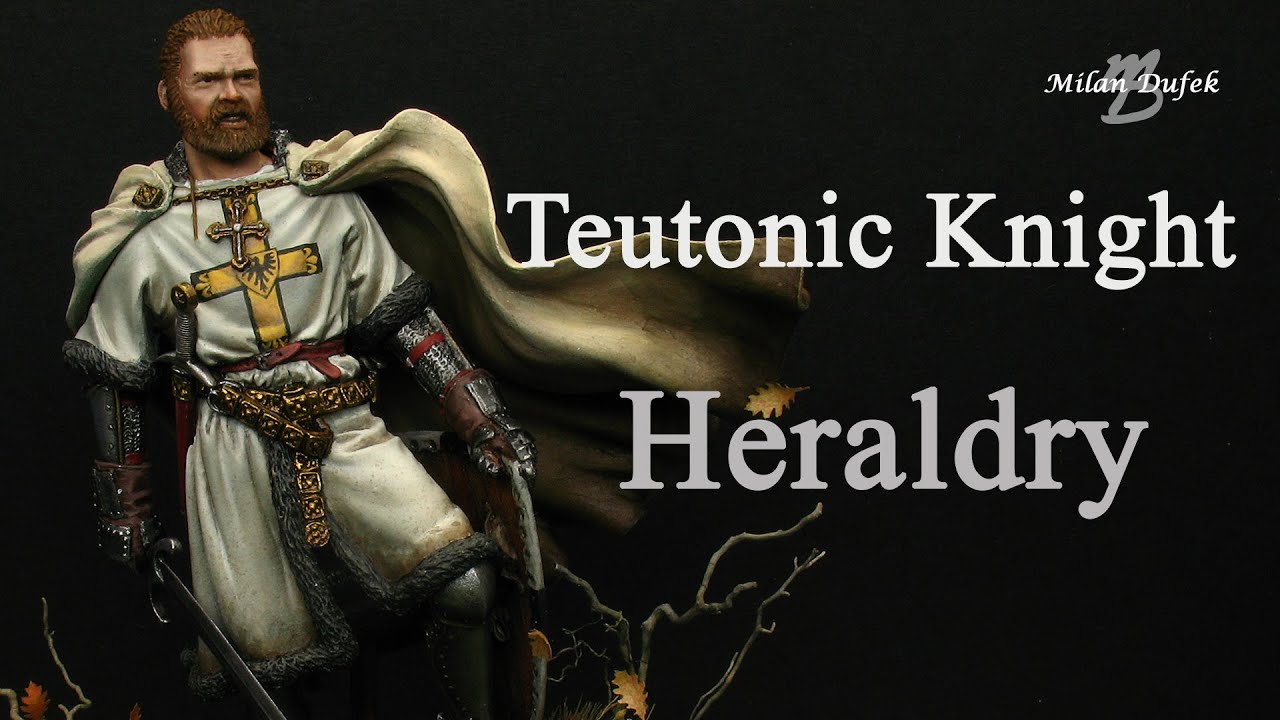 Teutonic knight - painting figure - The heraldry