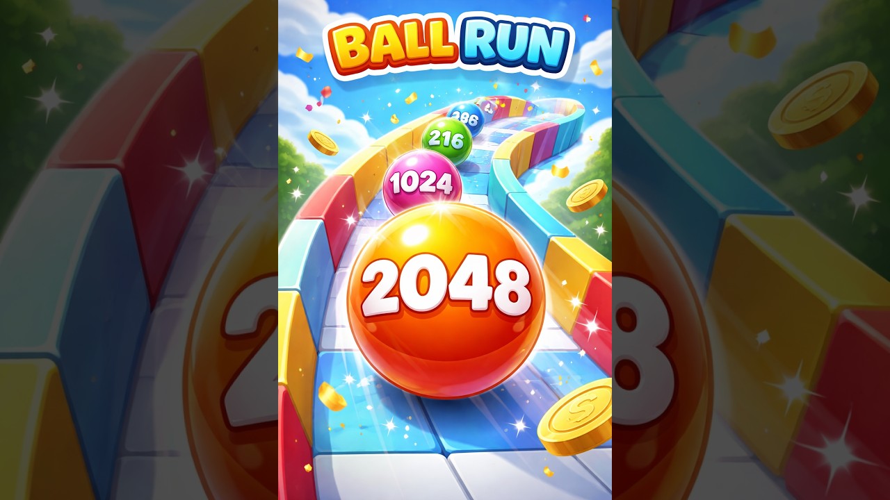 Ball run 2048