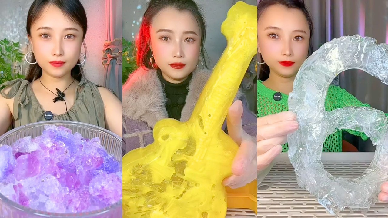 Homemade Chinese Ice Eating ASMR | Soft Frozen Desserts & Snow Ice Sounds #173