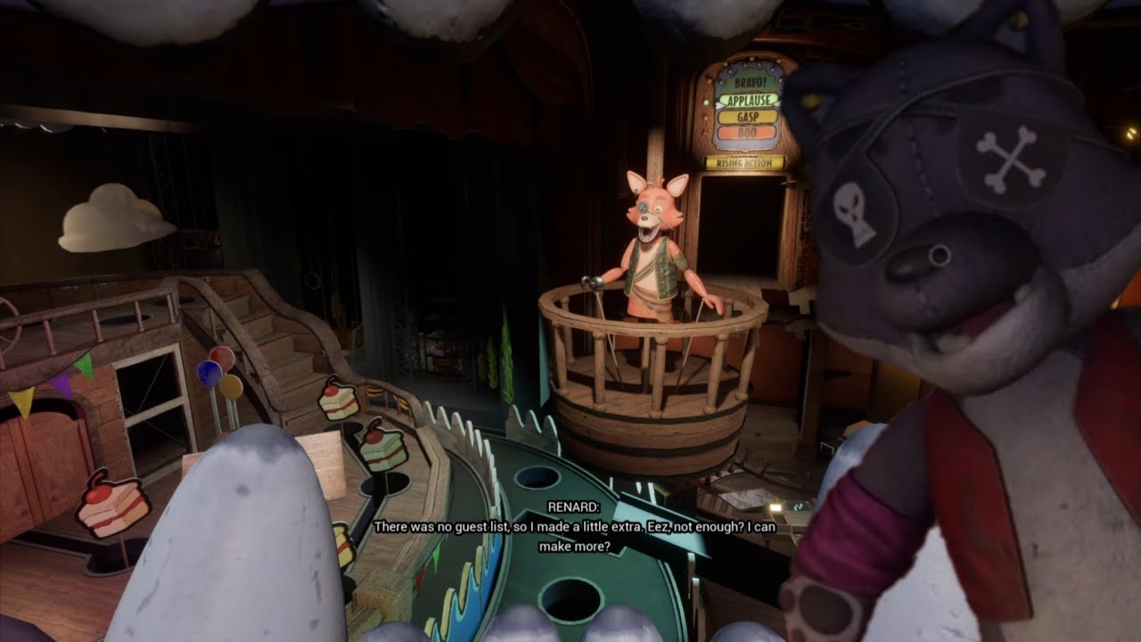Secret of the Mimic - Pirate Foxy's Puppet Show Mini Game & Meeting Dollie