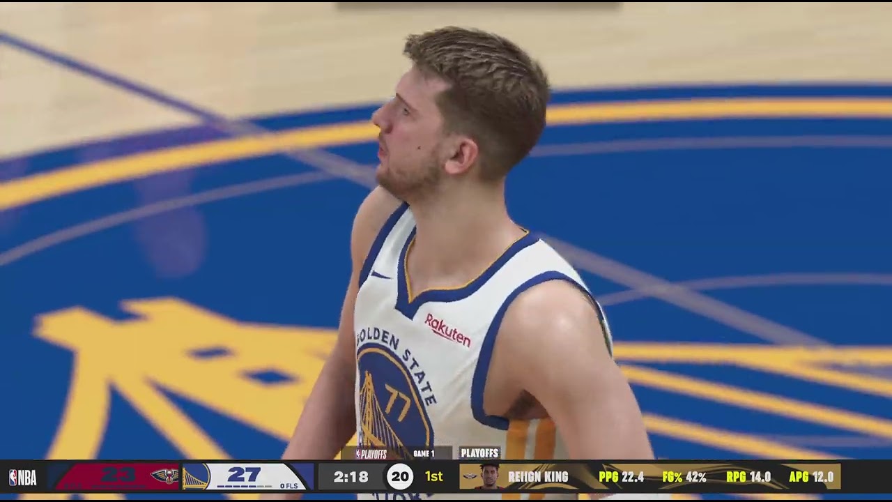 NBA 2K26 Pelicans rebuild year 7 WCP round 2 Game 1 Pelicans Warriors